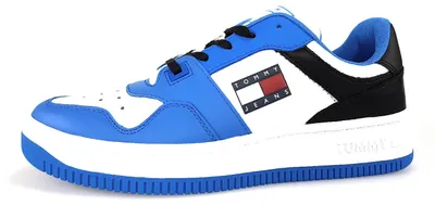 Productafbeelding van Tommy Hilfiger basket leather Herrenschuhe Schnürschuhe Sneaker Blau