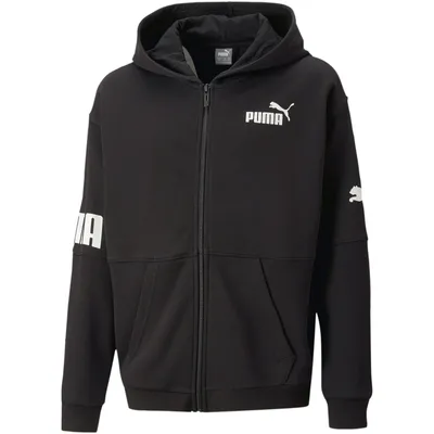 Produktbild von PUMA Power Kapuzenjacke Jungen 01 - puma black 128