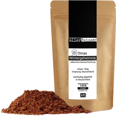 Produktbild von Omas Wintergeheimnis Lebkuchengewürz – Lebkuchengewürzmischung für Lebkuchen, n, Waffeln, Saucen, Punsch - 100g