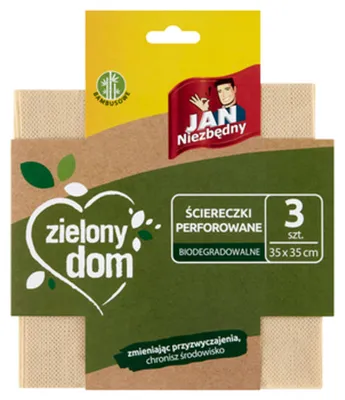 Image de JAN NIEZBĘDNY chiffons en bambou, 3 pièces, 35x35 cm