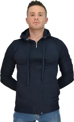 Produktbild von Sweatshirt mit Zipper Royyen 4647-1 Hoodie Big Size Plus – NAVY BLAU / 4XL