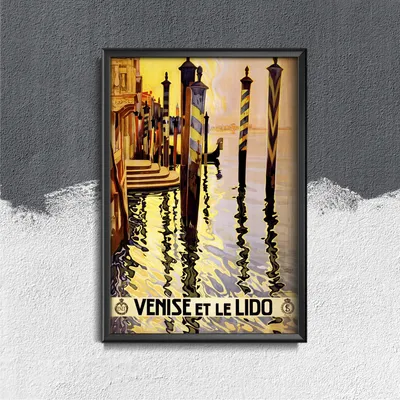 Produktbild von Poster - Canvas - Leinwand - 42 cm x 59,4 cm - Venedig, Italien