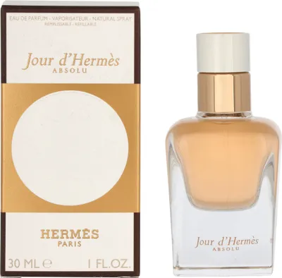 Produktbild von Hermes Jour d' Absolu, Frauen, 30 ml, Spray, Alcohol, Parfum (Fragrance), Aqua (Water), Hexyl Cinnamal, Ethylhexyl Methoxycinnamate, Limonene,..., 1 Stück(e)