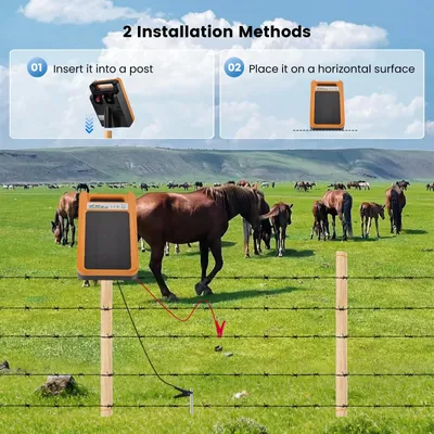 Productafbeelding van Omheiningsapparaat Elektrisch - Zonne-Energie - 1,5-2 Joule Vermogen - Weidehek