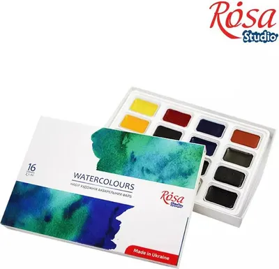 Produktbild von Rosa 340204 Set Aquarellfarben 16 x 2,5 ml