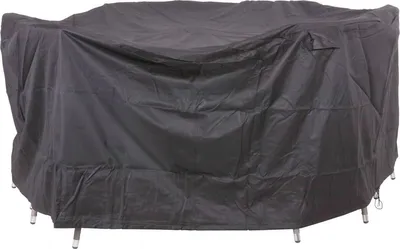 Productafbeelding van Beschermhoes voor tuinset zware kwaliteit, zwart, rond 250 cm
