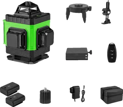 Immagine prodotto di Livella laser, 16 linee, telecomando, set di 2 batterie