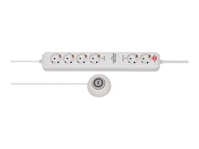 Image de Brennenstuhl Eco-Line Extension Socket Comfort Switch Plus EL CSP 24 6-way 1,5m H05VV-F 3G1,5 2 permanent, 4 switchable