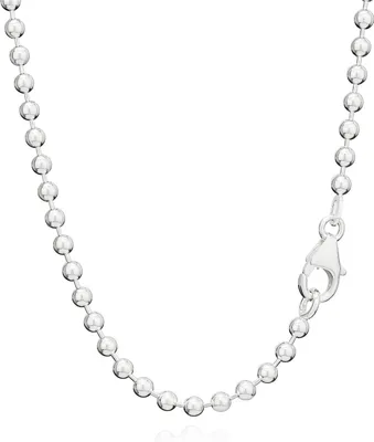 Produktbild von 925 Sterlingsilber Kugel Kette Für Anhänger Silberkette 70cm 3,00mm 16g 2501