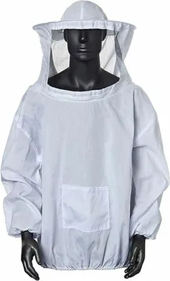 Produktbild von Imkerjacke, Imkerjacke mit Hut, Professionelle Imkerbekleidung, Imker, Professioneller Imker, Bienenschutzhut (Weiß)