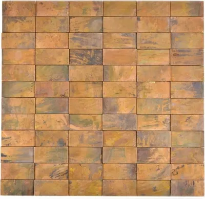 Produktbild von Mosaik Rückwand Kupfer braun Stäbchen 3D braun Küche MOS49-1514_f