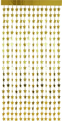 Produktbild von Goldene Sterne Türvorhang  2 x 1m