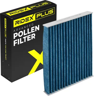 Produktbild von RIDEX PLUS 424I0593P Aktivkohle Innenraumfilter Pollenfilter für NISSAN Qashqai II (J11, J11) für DACIA Lodgy (JS) für RENAULT Zoe (BFM)