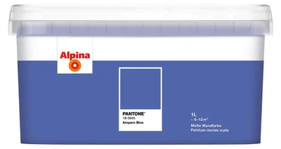 Produktbild von Alpina Wandfarbe Pantone matt amparo blue 1 L
