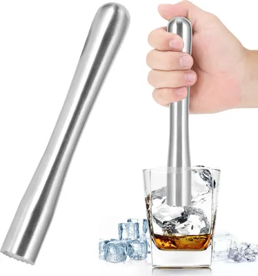 Obrázok produktu pre Nerezový drvič ľadu na domáce použitie, tyčinka na miešanie koktailov, nástroje, príslušenstvo pre bar, 18,5 cm