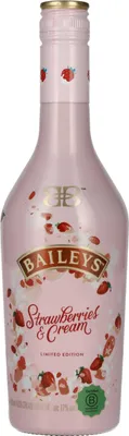 Produktbild von Baileys Strawberries & Cream, Irish Cream Likör, 17% vol, 500ml Einzelflasche