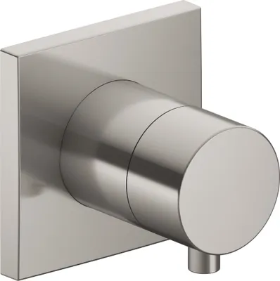 Produktbild von Keuco 3-Wege Ab-/Umstellventil IXMO DN 15, UP, eckige Rosette mit Griff IXMO Comfort schwarzchrom gebürstet 59549131002