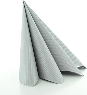 Produktbild von Sovie HORECA Serviette in Silber aus Linclass® Airlaid 40 x 40 cm, 50 Stück