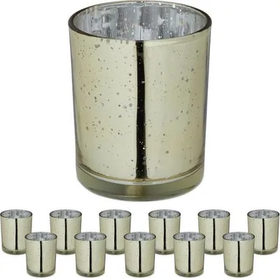Image de Bougeoir chauffant doré lot de 12