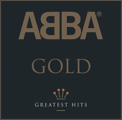 Album cover art for ABBA Gold: Greatest Hits.