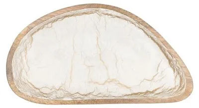 Immagine prodotto di Only Natural – Ciotola in legno – Bianco – 25 x 14 cm
