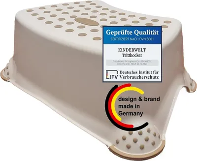 Produktbild von Hocker Trittschemel Tritthocker bis 100 kg beige