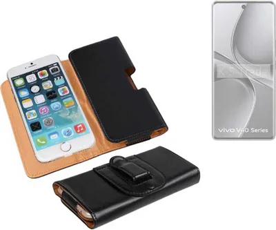 Produktbild von K-S-Trade Schützhülle Handyhülle kompatibel mit Vivo V40 Pro 5G Holster Gürtel Tasche Schutzhülle Handy-Tasche Smartphone Case Seitentasche