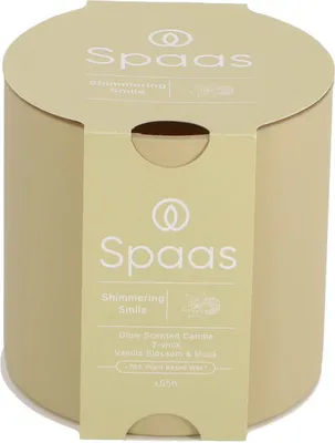Produktbild von Spaas Glow Duftkerze 2-Docht 55h, schimmerndes Lächeln