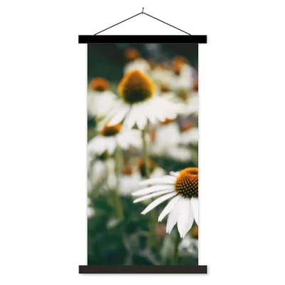 Produktbild von MuchoWow® Textilposter Blumen - Herbst - Botanisch 90x180 cm mit schwarzem Rahmen - Dekoration Wohnzimmer
