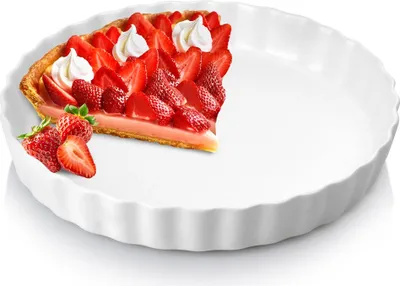 Produktbild von Runde Tarteform aus Keramik, 24,5 cm
