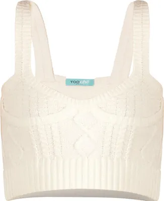 Produktbild von Enganliegendes Damen Stricktop mit breiten Trägern
