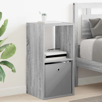 Immagine prodotto di vidaXL Comodino Sonoma grigio 35 x 32 x 68,5 cm in materiale derivato dal legno