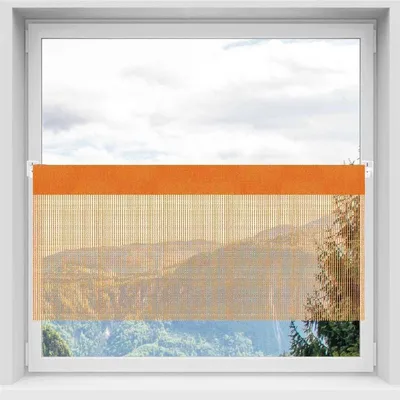 Immagine prodotto di Tenda a cordoncino - tenda bistrot, dimensioni: 150x60cm, colore: arancione