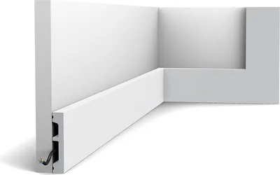 Immagine prodotto di Modanatura per pavimenti Orac Decor AXXENT SX157-RAL9003 preverniciata in stile moderno bianco segnale 2 m
