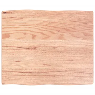 Immagine prodotto di Piano tavolo vidaXL 60x50x2 cm in legno massello di rovere trattato con bordi grezzi