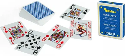 Immagine prodotto di Carte da poker, blu, plastica