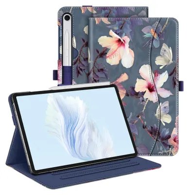 Obrázek produktu pro Pouzdro Fintie pro tablet Samsung Galaxy Tab S10 Lite/S10 FE/S9 FE 10,9" a S9 11", ochranný kryt Folio s více úhly, přihrádkou na dokumenty a funkcí automatického uspání/probuzení, barva ibišku