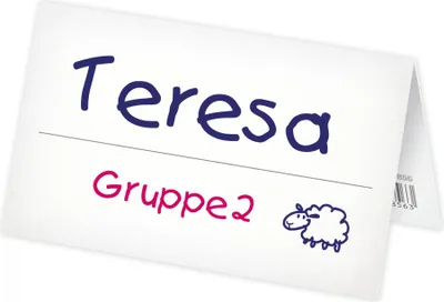 Produktbild von TimeTEX Set Aufstell-Namenskärtchen aus Pappe, 100-tlg.