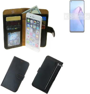 Produktbild von K-S-Trade Schutz Hülle kompatibel mit Oppo Reno8 Z 5G Klapphülle Case Phone cover Slim Handytasche Handy Hülle schwarz aus Kunstleder (1 Stk)