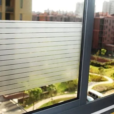 Immagine prodotto di Solidchoice - Pellicola oscurante per finestre con motivo a righe, 60 x 300 cm, ideale per la casa e l'ufficio