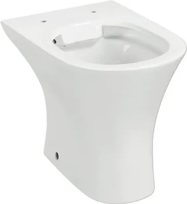 Produktbild von Stand-WC Rekia Tiefspüler ohne Spülrand Abgang waagerecht weiß glänzend ohne WC-Sitz 1276913