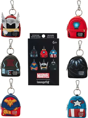 Obrázek produktu pro Marvel by Loungefly Přívěsek na klíče Avengers Mini Backpack Assortment (12)