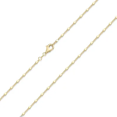 Produktbild von MATERIA by Matthias Wagner Würfel Kette Gold filigran 925 Sterling Silber vergoldet 40 45 50 55 60 70cm K72