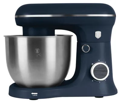 Produktbild von Berlinger Haus Multifunktionale Küchenmaschine 1500 W, mit 5 l Fassungsvermögen, Edelstahl, Antihaft-Knethaken und Schneebesen, 6 Geschwindigkeitsstufen, leiser Motor, mattblau