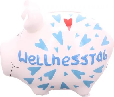 Produktbild von KCG Kleinschwein Sparbüchse Sparschwein Urlaubskasse Wellnesstag