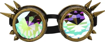 Produktbild von Verstellbare Nasenpads Kaleidoskop Brille für Halloween Steampunk Kinder Dekoration