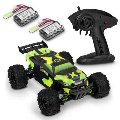 Produktbild von X-Monster Truck ferngesteuertes RC Auto 45 km/h, 1:18, 2 Akkus, Allrad, 100m Reichweite