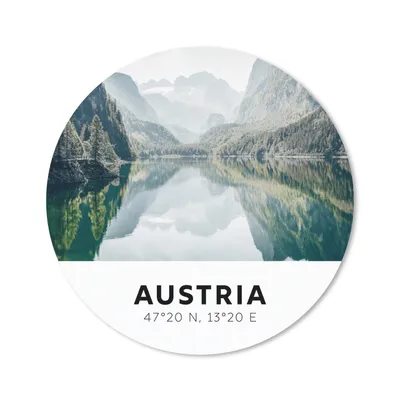 Produktbild von MuchoWow® Mauspad Mousepad Österreich - See - Berge 20x20 cm - Mousepads - Maus Mat - Pad - Mausunterlage - Schreibtischmatte