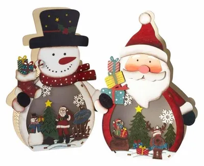 Produktbild von LED-Weinachtsfiguren im 2er Set