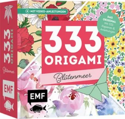 Produktbild von 333 Origami - Blütenmeer - Florales Faltvergnügen für Blumen-Fans